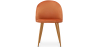 Buy Dining Chair - Upholstered in Velvet - Backrest with Pattern - Bennett Reddish orange 61146 - in the EU