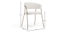 Buy Dining chair - Upholstered in Bouclé Fabric - Lona White 61148 - prices