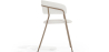Buy Dining chair - Upholstered in Bouclé Fabric - Lona White 61148 with a guarantee