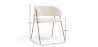 Buy Dining chair - Upholstered in Bouclé Fabric - Manar White 61152 at MyFaktory