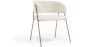 Buy Dining chair - Upholstered in Bouclé Fabric - Manar White 61152 in the Europe