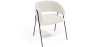 Buy Dining chair - Upholstered in Bouclé Fabric - Manar White 61153 in the Europe