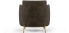 Buy Designer Armchair - Upholstered in Velvet - Hynu Taupe 60689 in the Europe