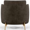 Buy Designer Armchair - Upholstered in Velvet - Hynu Taupe 60689 in the Europe