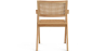 Buy Dining Chair in Cane Rattan - with Armrests - Leru Natural wood 61162 - in the EU