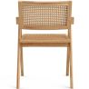 Buy Dining Chair in Cane Rattan - with Armrests - Leru Natural wood 61162 - in the EU