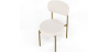Buy Dining Chair - Upholstered in Bouclé Fabric - Ara White 61165 in the Europe