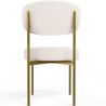 Buy Dining Chair - Upholstered in Bouclé Fabric - Ara White 61165 - in the EU