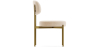 Buy Dining Chair - Upholstered in Velvet - Golden metal - Ara Beige 61166 in the Europe