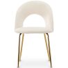 Buy Dining Chair - Upholstered in Bouclé Fabric - Maeve White 61167 - in the EU