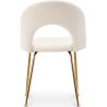 Buy Dining Chair - Upholstered in Bouclé Fabric - Maeve White 61167 - in the EU