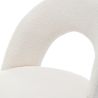 Buy Dining Chair - Upholstered in Bouclé Fabric - Maeve White 61167 at MyFaktory