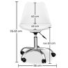 Buy Tulip swivel office chair with wheels White 58487 in the Europe