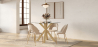Buy Dining Chair - Upholstered in Velvet - Maeve Cream 61168 - prices