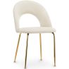 Buy Dining Chair - Upholstered in Velvet - Maeve Cream 61168 at MyFaktory