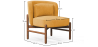 Buy Velvet Upholstered Armchair with Wood - Ebbe Mustard 61215 with a guarantee