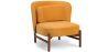 Buy Velvet Upholstered Armchair with Wood - Ebbe Mustard 61215 at MyFaktory