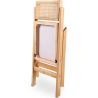 Buy Folding Wooden Rattan Dining Chair -Bama Natural wood 61157 at MyFaktory