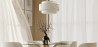 Buy Ceiling Pendant Lamp - Fabric Shade - Sime Black 60681 at MyFaktory