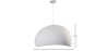 Buy Resin Pendant Lamp - 40CM - Moon White 60671 - in the EU