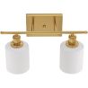 Buy Wall Lamp Aged Gold - 2-Light Wall Sconce - Jhana Aged Gold 60684 - prices
