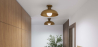 Buy Ceiling Lamp - Wooden Wall Light - Goodman Natural 60675 in the Europe