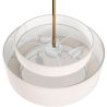 Buy Ceiling Pendant Lamp - Fabric Shade - Gerbu Aged Gold 60680 with a guarantee
