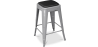 Buy Cushion for Square Stool - Faux Leather - Bistrot  Light brown 61221 with a guarantee