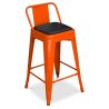 Buy Cushion for Square Stool - Faux Leather - Bistrot  Light brown 61221 in the Europe