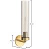 Buy Wall Sconce Candlestick Lamp - Gold - Pryi Aged Gold 60669 - in the EU