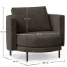 Buy Design Armchair - Velvet Upholstery - Nagar Taupe 60687 with a guarantee