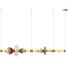 Buy Crystal Pendant Lamp - LED - Banton 120 CM Multicolour 61256 - prices