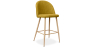 Buy Fabric Upholstered Stool - Scandinavian Design - 66cm - Bennett Yellow 61276 at MyFaktory