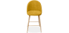Buy Fabric Upholstered Stool - Scandinavian Design - 66cm - Bennett Yellow 61276 - prices