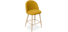 Buy Fabric Upholstered Stool - Scandinavian Design - 66cm - Bennett Yellow 61276 in the Europe