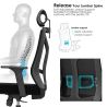 Buy Ergonomic Office Chair with Wheels and Armrests - Retor Black 61279 at MyFaktory