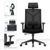 Buy Ergonomic Office Chair with Wheels and Armrests - Retor Black 61279 - prices