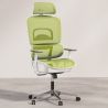 Buy Ergonomic Office Chair with Wheels and Armrests - Techas Green 61281 home delivery
