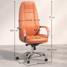 Buy Ergonomic Office Chair with Wheels and Armrests - Studio Brown 61282 home delivery