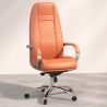 Buy Ergonomic Office Chair with Wheels and Armrests - Studio Brown 61282 at MyFaktory