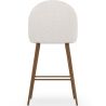 Buy Stool Upholstered in Bouclé Fabric - Scandinavian Design - 66cm - Bennett White 61286 in the Europe