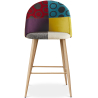 Buy Patchwork Upholstered Stool - Scandinavian Style - 66cm - Bennett Multicolour 61289 - in the EU
