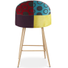 Buy Patchwork Upholstered Stool - Scandinavian Style - 66cm - Bennett Multicolour 61289 at MyFaktory