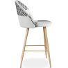 Buy Patchwork Upholstered Stool - Scandinavian Style - Black and White - 66cm -  Bennett White / Black 61291 at MyFaktory