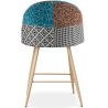 Buy Patchwork Upholstered Stool - Scandinavian Style - 66cm -  Bennett  Multicolour 61292 in the Europe