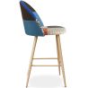 Buy Patchwork Upholstered Stool - Scandinavian Style - 66cm - Bennett Multicolour 61294 at MyFaktory