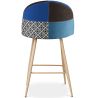Buy Patchwork Upholstered Stool - Scandinavian Style - 66cm - Bennett Multicolour 61294 in the Europe