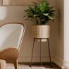 Buy Round Floor Planter - Boho Style - Rustico Natural 61244 in the Europe