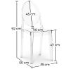 Buy Transparent Dining Chair - Victoire  Transparent 16458 with a guarantee