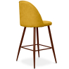 Buy Fabric Upholstered Stool - Scandinavian Design - 66cm- Bennett Yellow 61284 home delivery